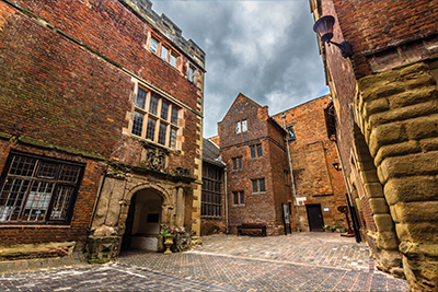 castle courtyard
