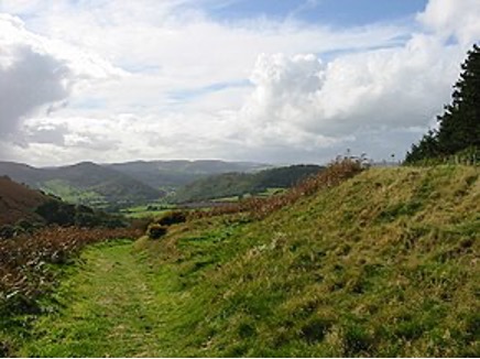 photo of Offa's dyke - now grass mounds