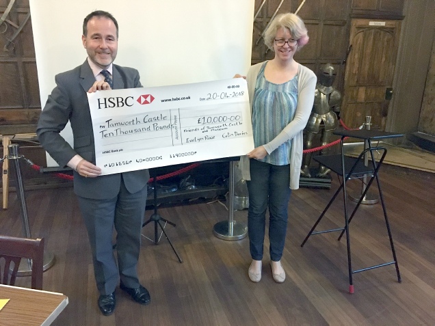Christopher Pincher MP and cheque