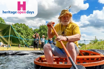 man in a coracle
