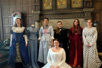 People stood in Victorian clothing