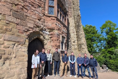 People stood outside Tamworth Castle